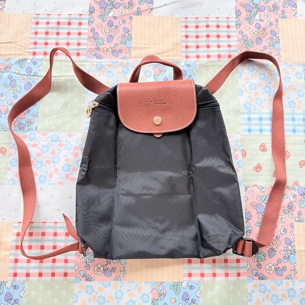 Longchamp Black Foldable Backpack - image 1